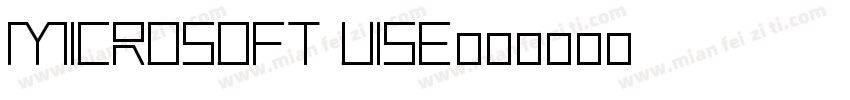 microsoft uise字体转换